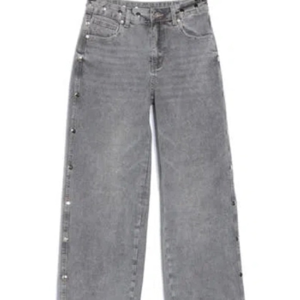Avec Les Filles Gray Flare Jeans